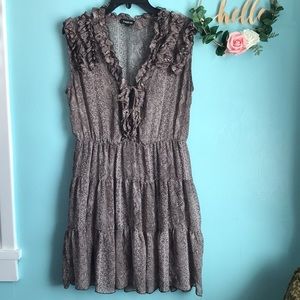 Bebe Snake Python Sheer Dress